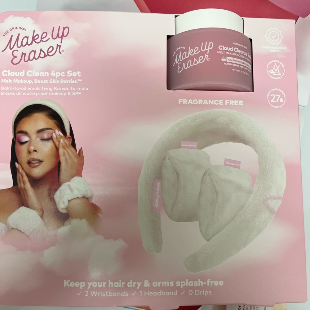 Makeup Eraser cloud clean balm 4pc set new sealed !80g cleanser balm !